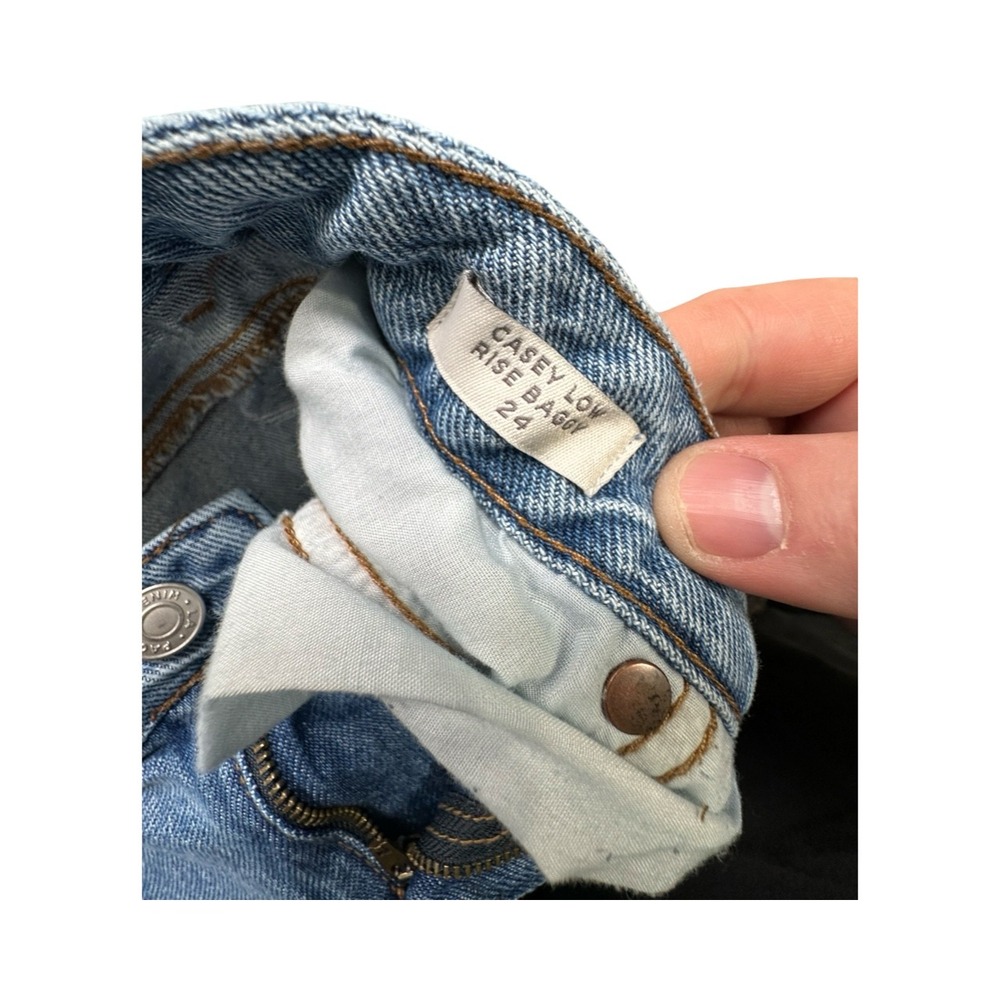 PacSun Jeans Womens 24 Blue Casey Low Rise Baggy Wide Leg Light Wash Denim - Picture 5 of 13